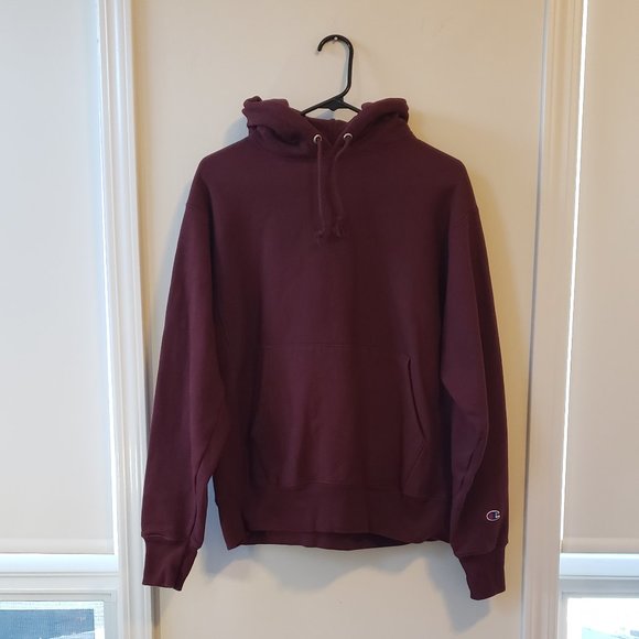 Vintage Champion Reverse Weave hoodie. Men's M. Burgundy. - Picture 1 of 4
